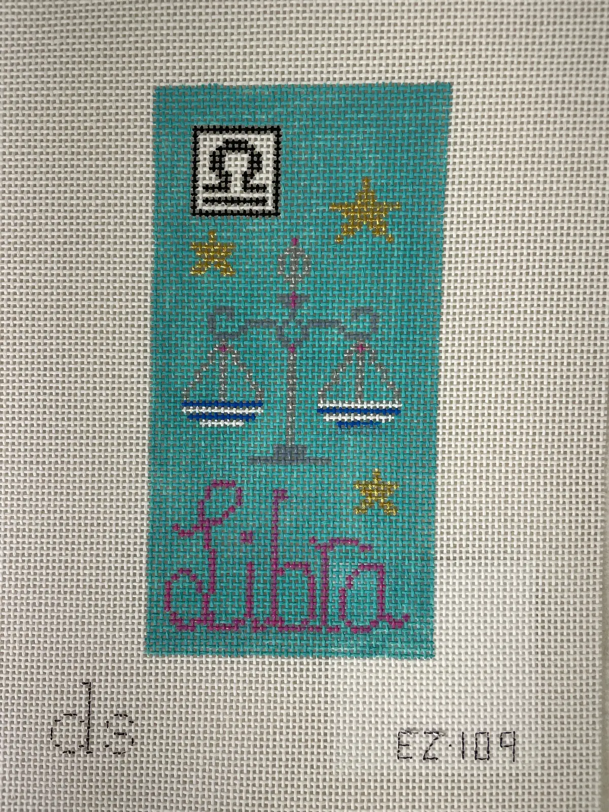 * Doolittle Stitchery Ez109 Libra Eyeglass Case 1
