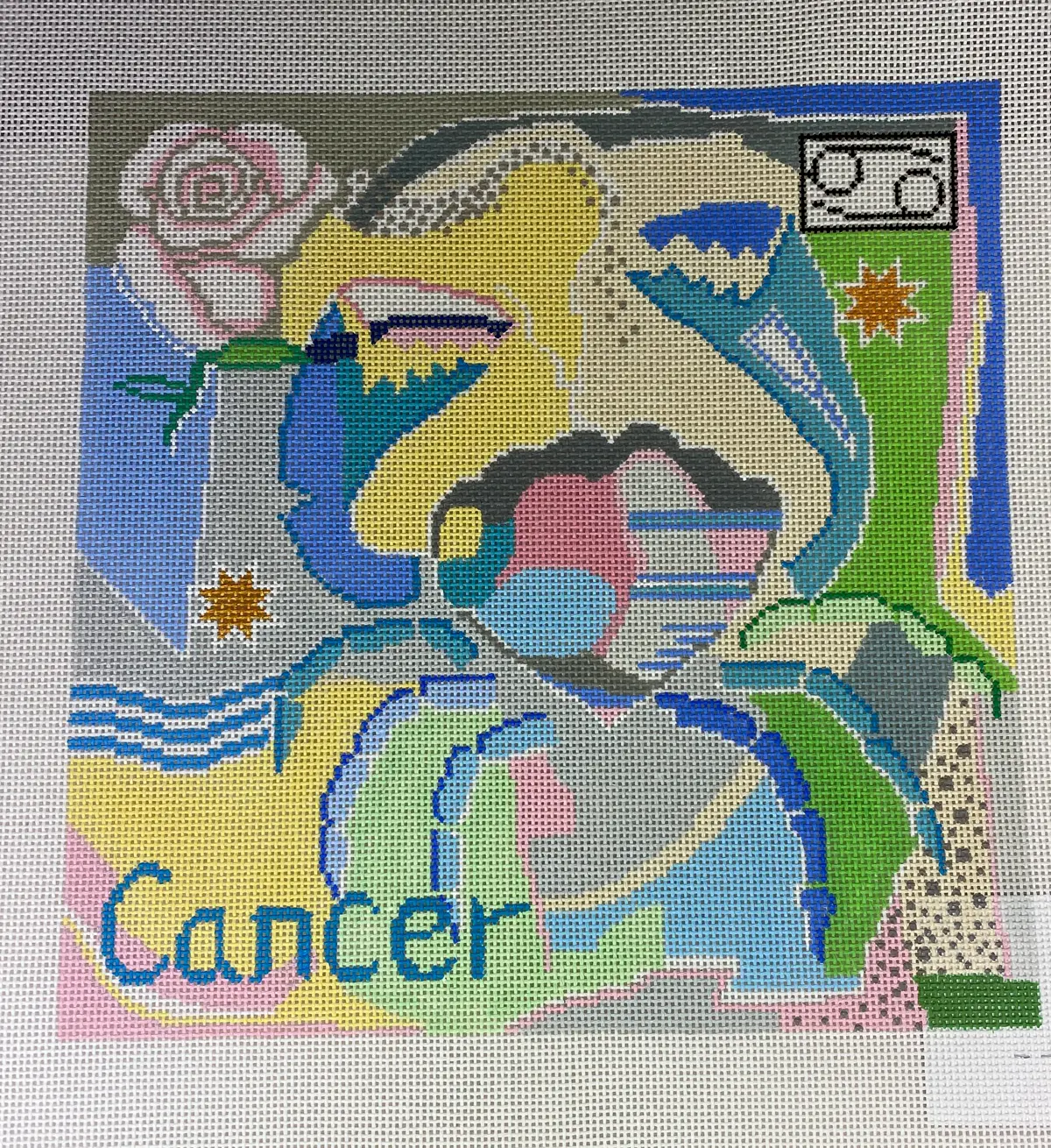 * Doolittle Stitchery Z107 Cancer Square 1