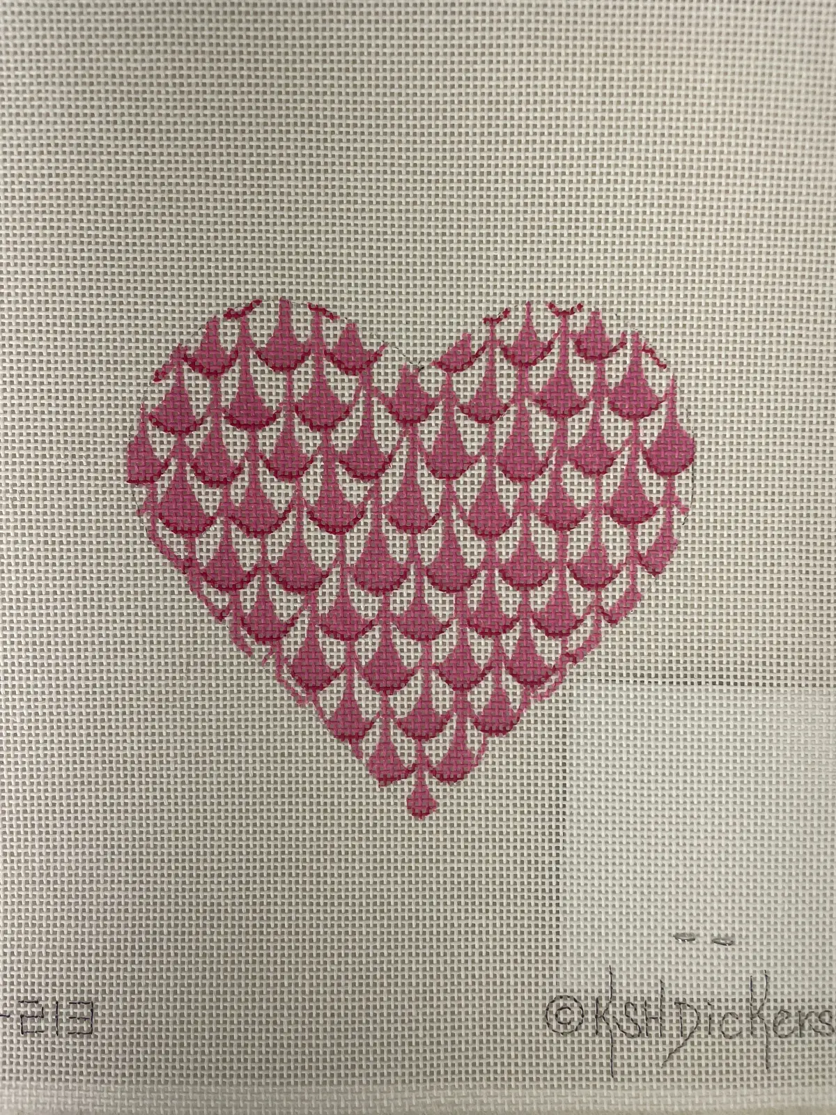 * Kate Dickerson Om213 Herend Inspired Fishnet- Raspberry 1