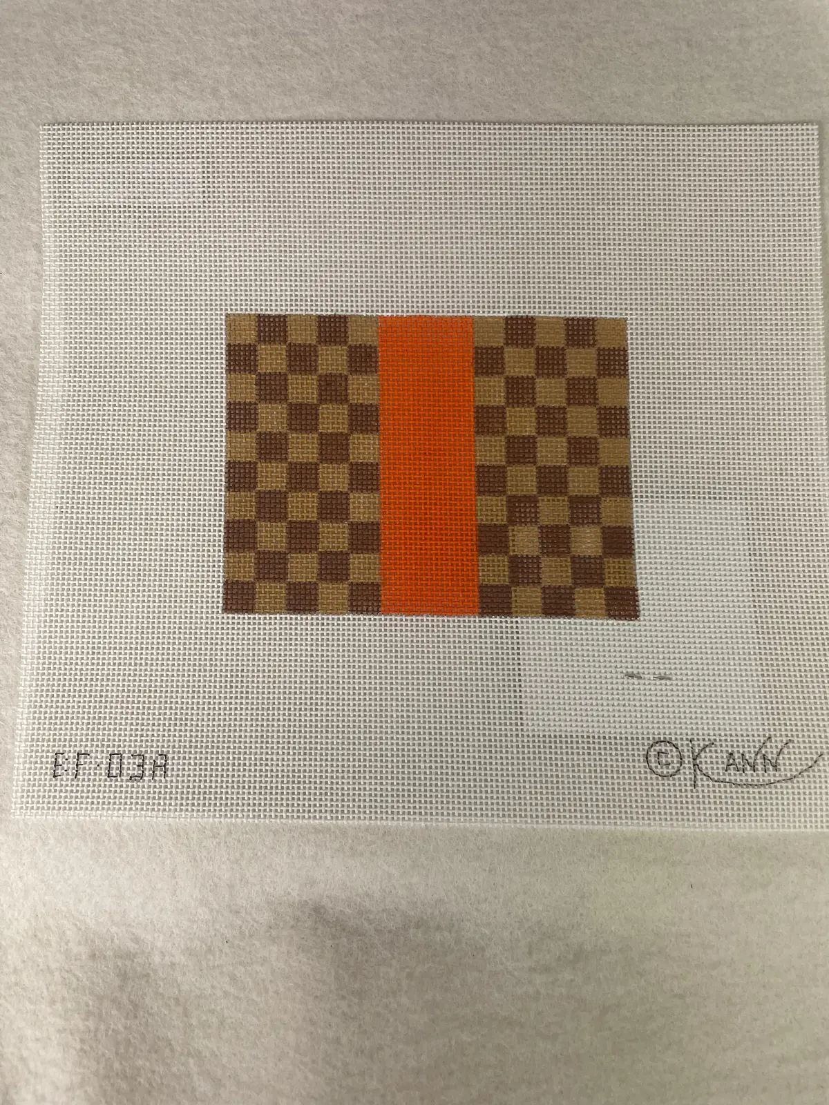 * Kimberly Ann Bf-03A Louis Square Bitsy Flat, Orange 1