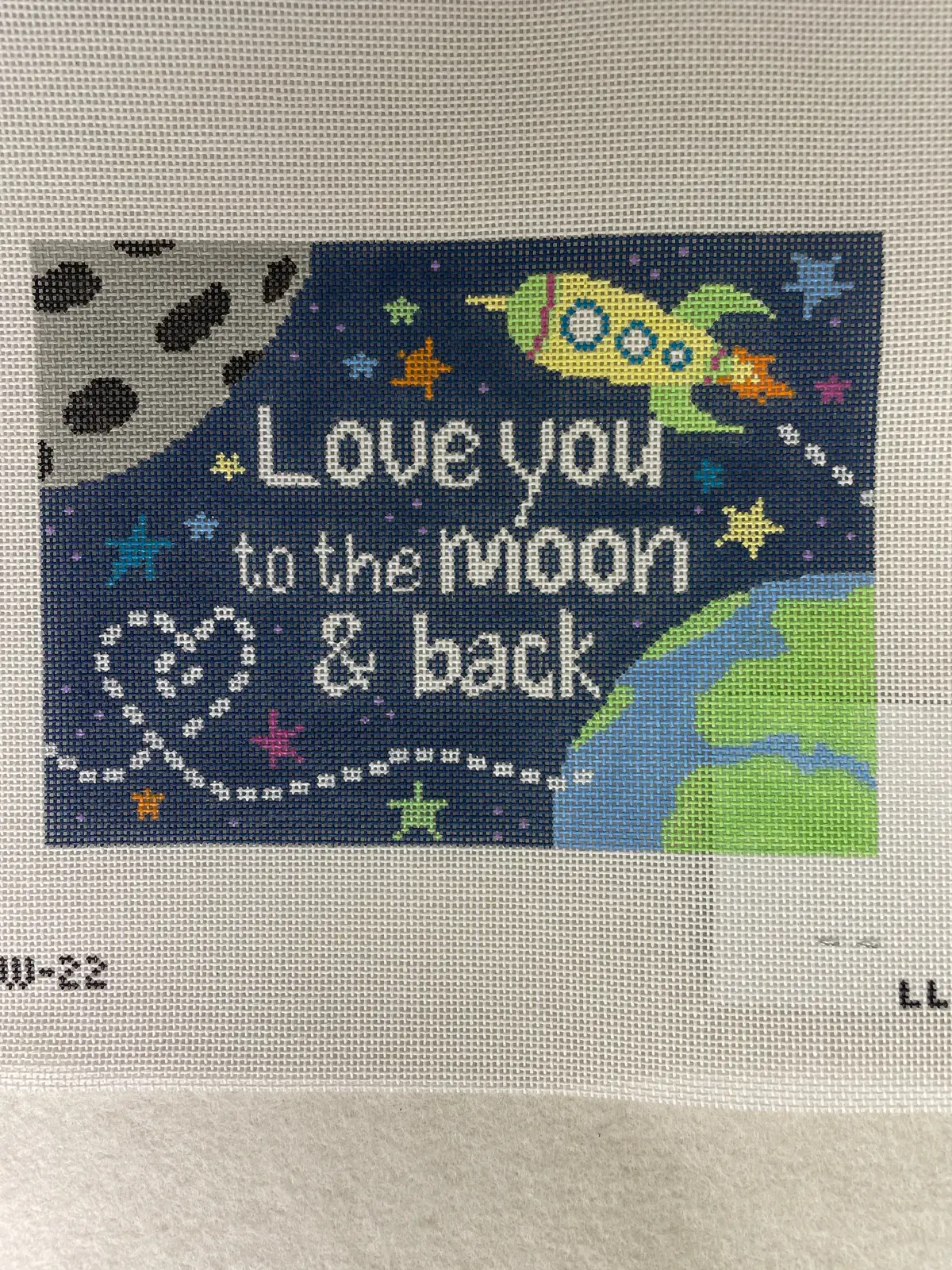 Laura Love Designs Ll22 Moon And Back Pillow 1