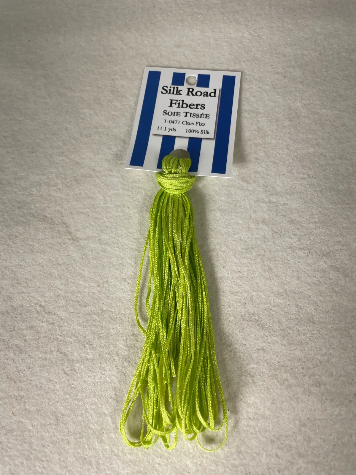 Silk Road Fibers T-0471 Citrus Fizz Soie Tissee 1
