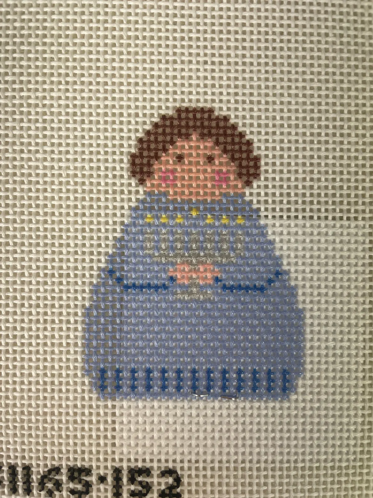 Stitch It's Si165-152 Menorah Angel 1