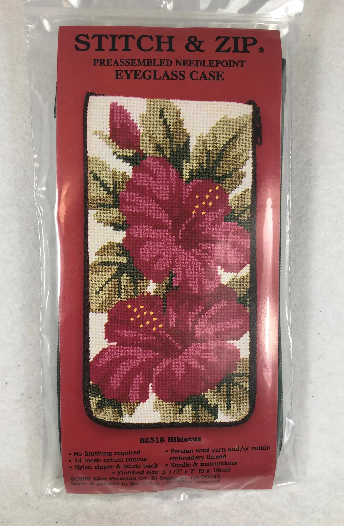 Alice Peterson Company Sz318 Hibiscus Eyeglass Case 1