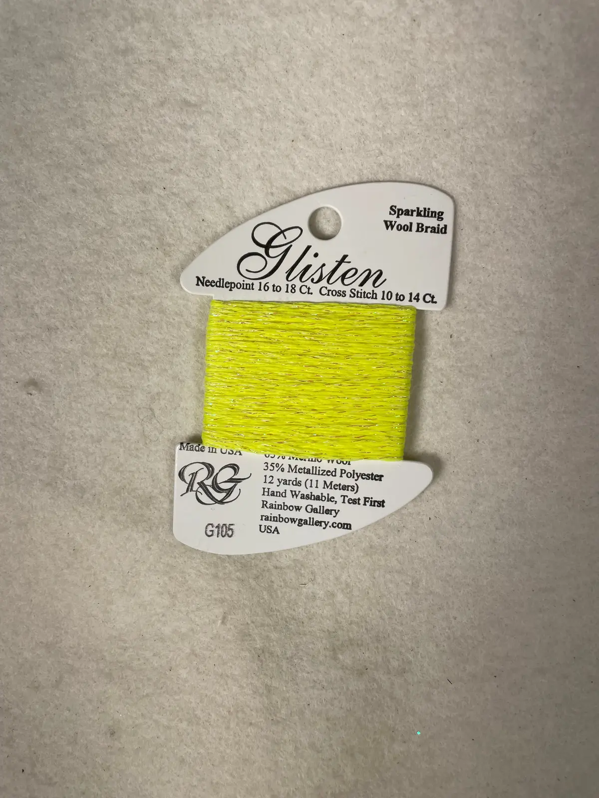 Glisten G105 Neon Yellow 1