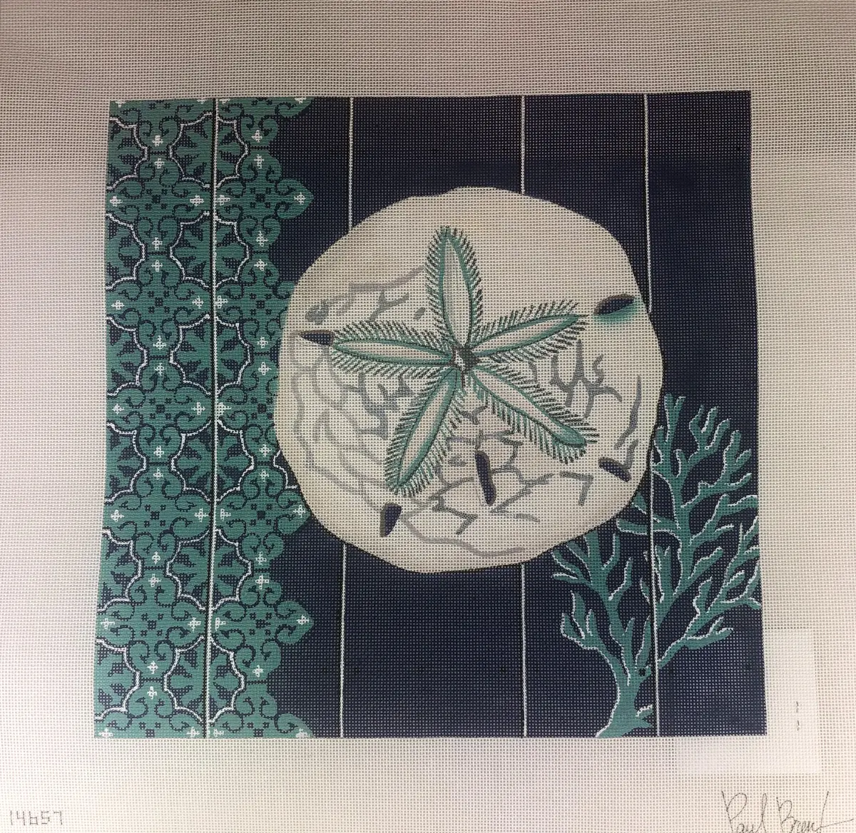 All About Stitching 14657 Indigo Sea I 1