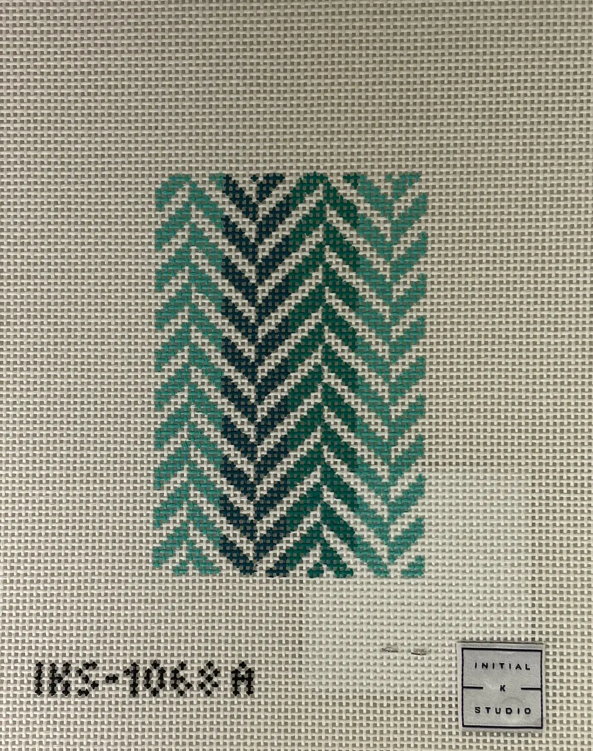 * Initial K Studio 1068A Herringbone Passport Insert- Turquoise 1