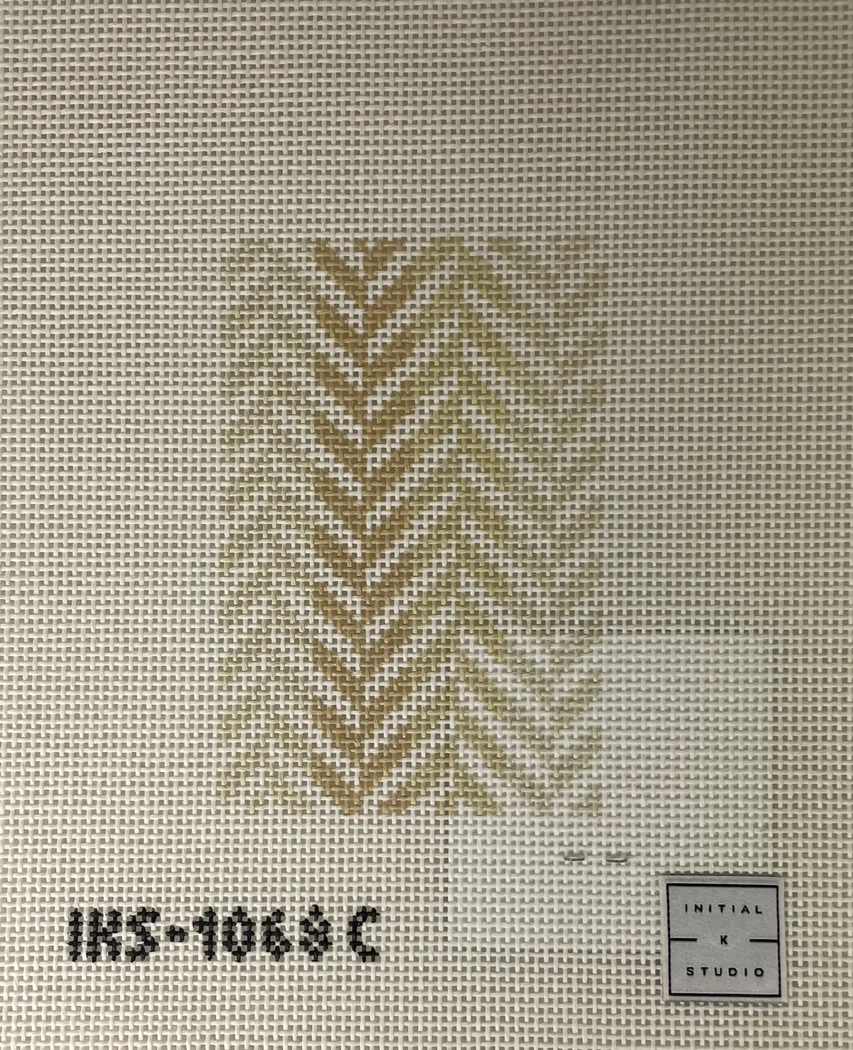 * Initial K Studio 1068C Herringbone Passport Insert- Neutral 1