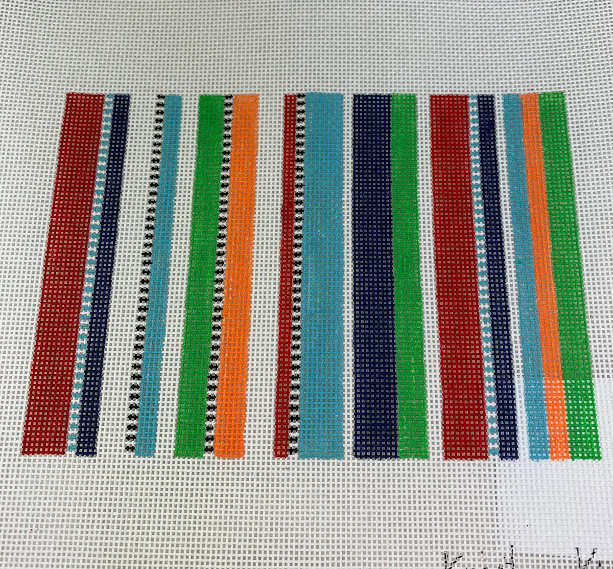 Kristine Kingston Designs Kkp-131 Orange, Green & Blue Clutch 1
