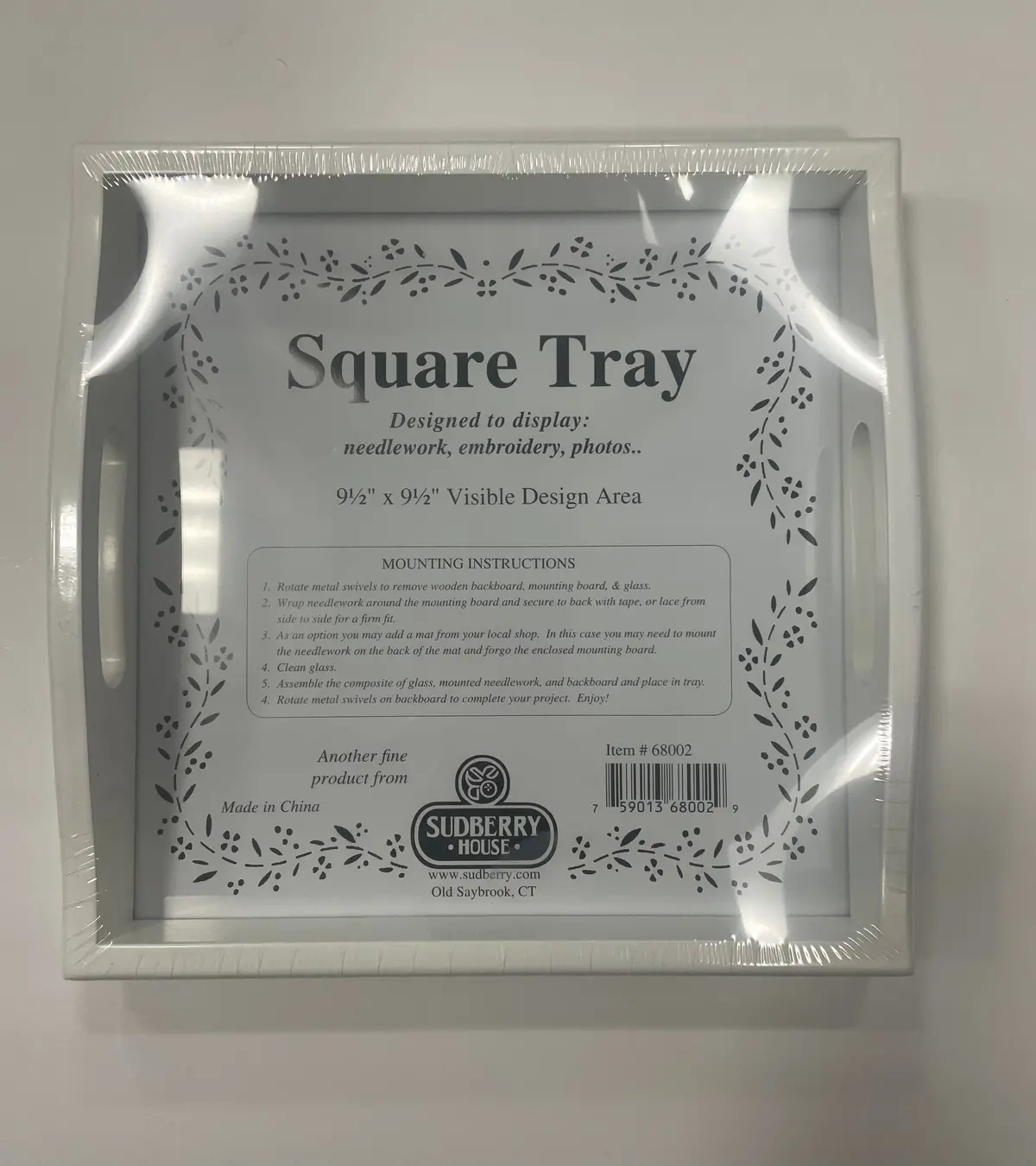 Sudberry House 10X10 Square Tray White 1
