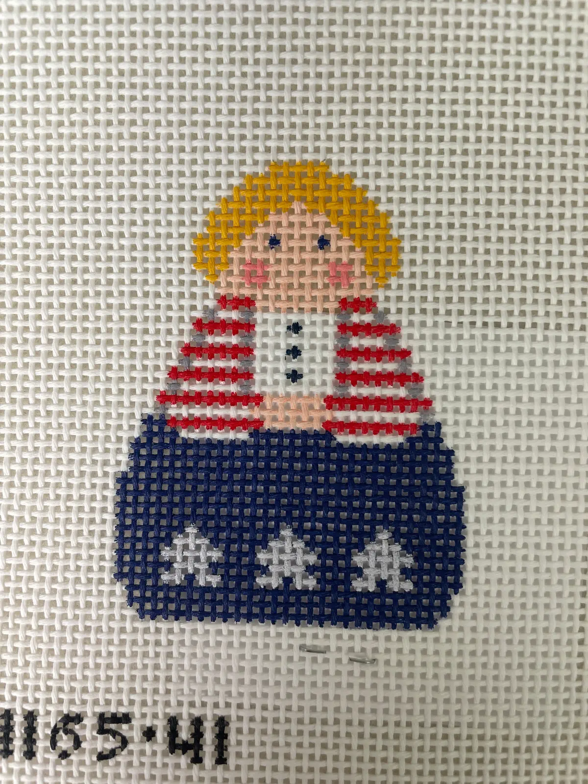 Stitch It's Si165-41 Red, White And Blue Angel 1