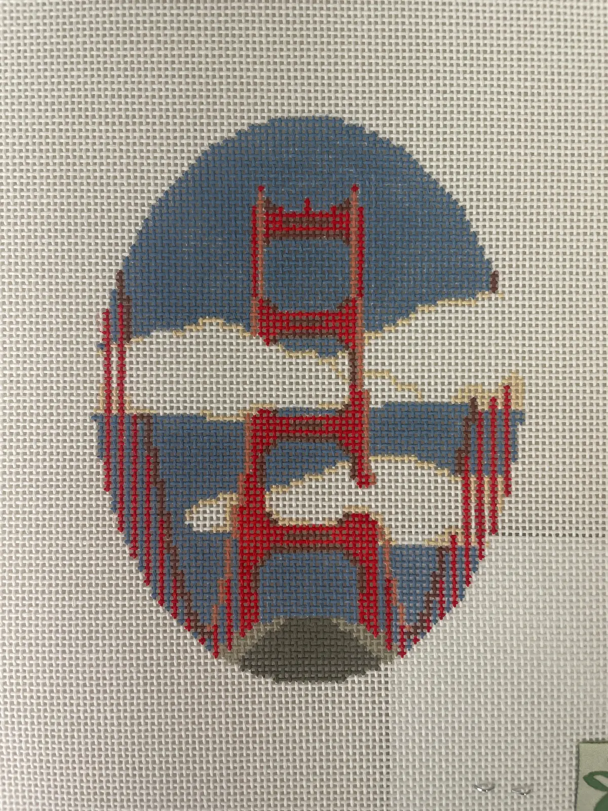 * Dogwood Needlepoint 042 Golden Gate Bridge 1
