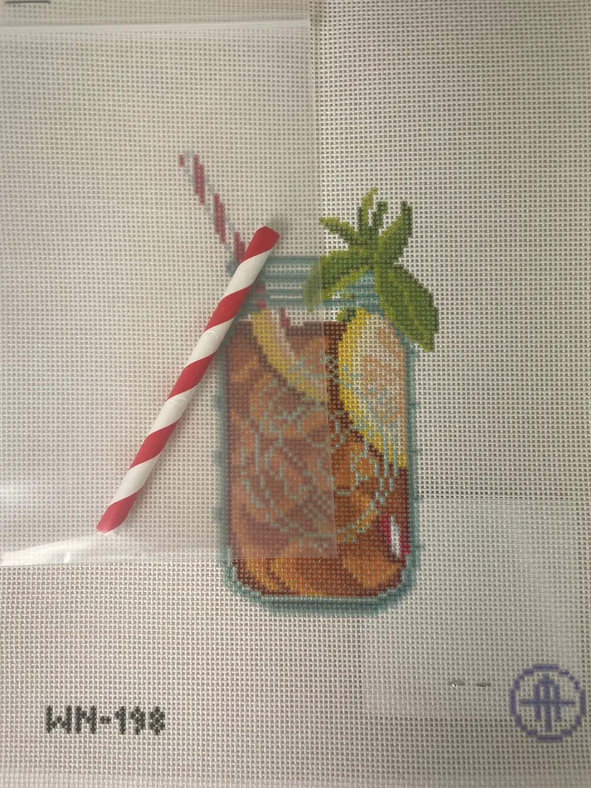 *Wheelhaus Needlepoint Wn198 Sweet Iced Tea 1