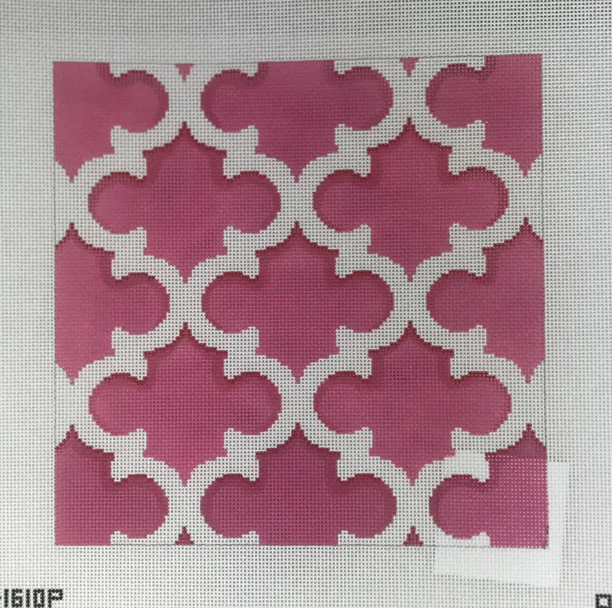 Associated Talents, Inc. D1610p Pink/White Quatrefoil 1