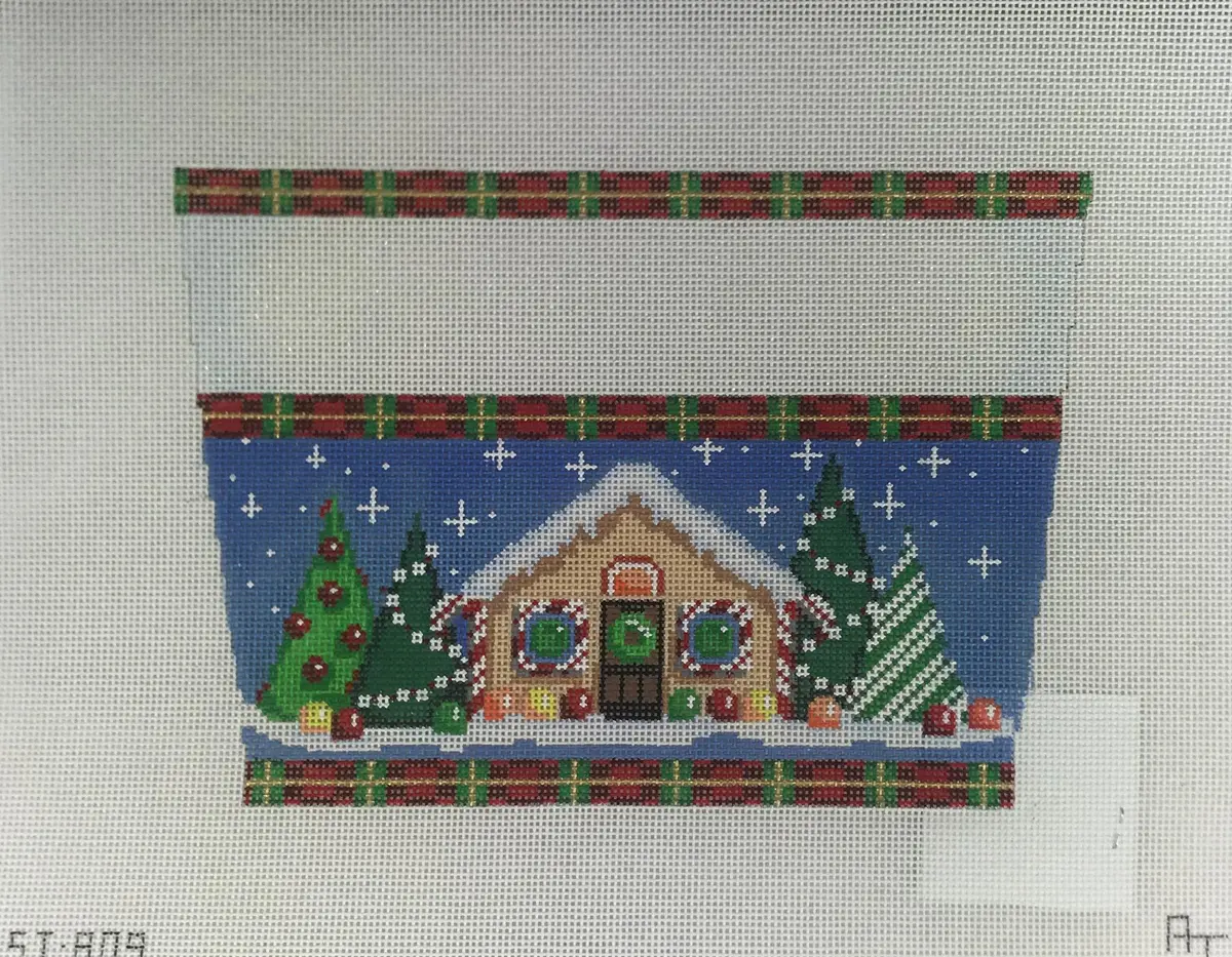 Associated Talents, Inc. St809 Gingerbread House Stocking 1