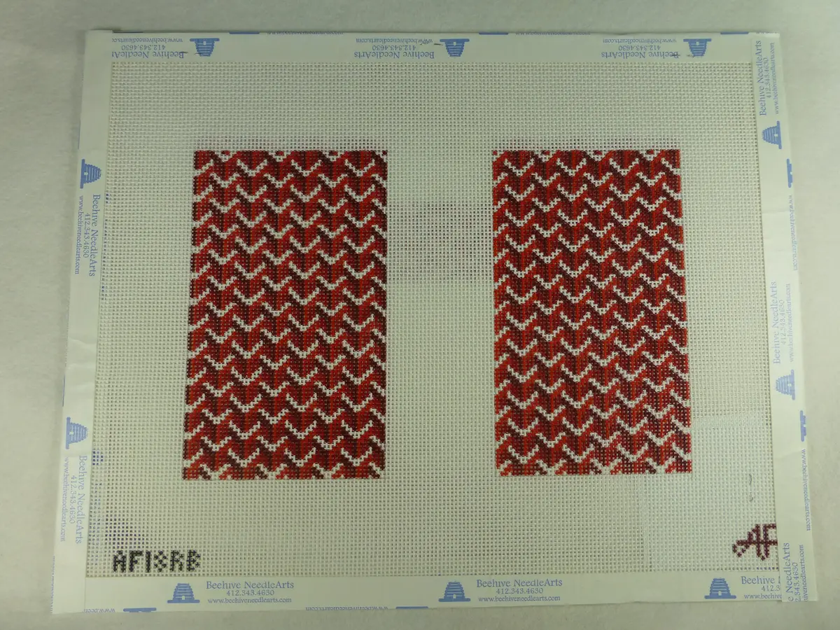 * Anne Fisher Needlepoint Af18rb Pattern Clutch Back 1