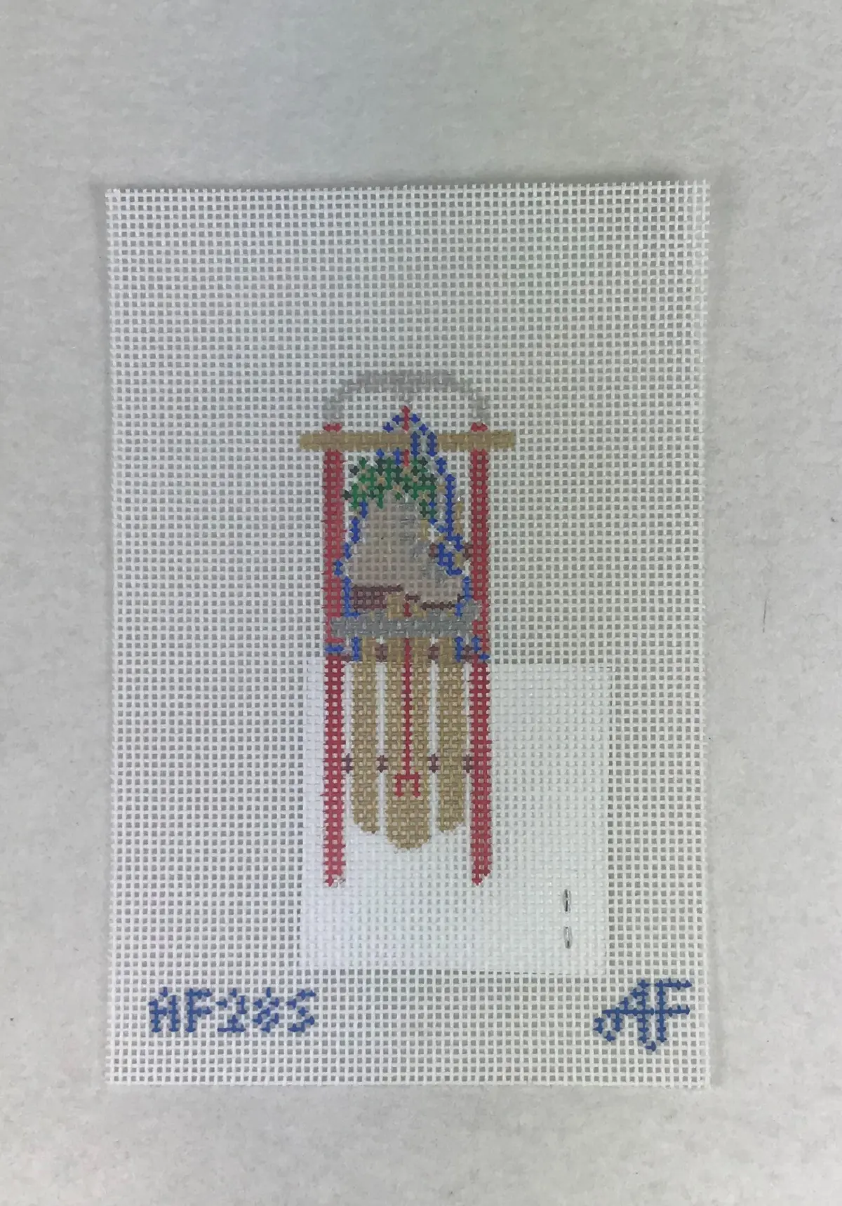 * Anne Fisher Needlepoint Af28s Sled With Skate 1