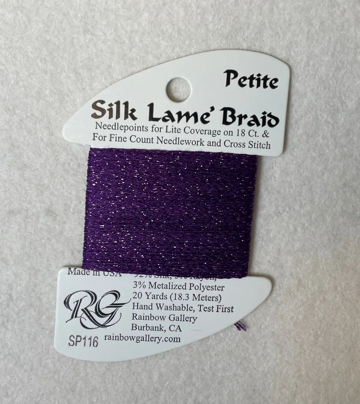 Petite Silk Lame Braid Sp116 Medium Violet 1