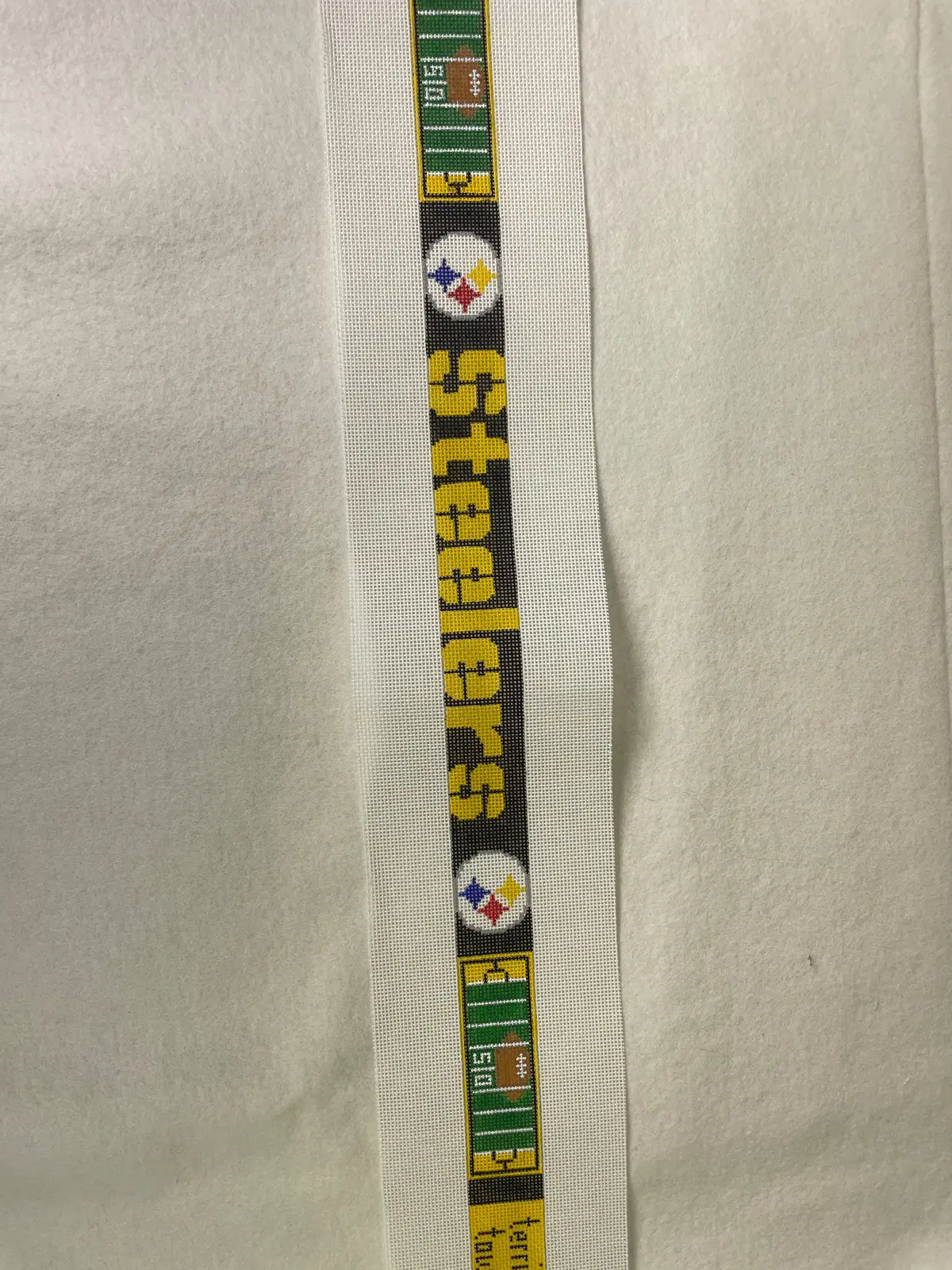 *Elm Tree Needlepoint Designs B178 Terrible Towel / Black / Short Belt 1