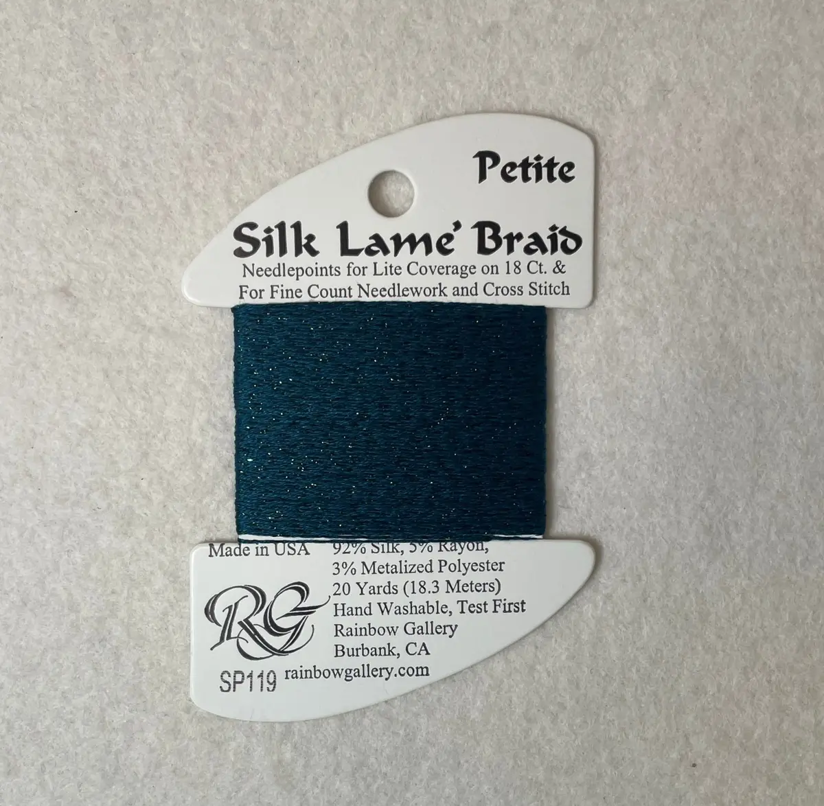 Petite Silk Lame Braid Sp119 Blue Sapphire 1