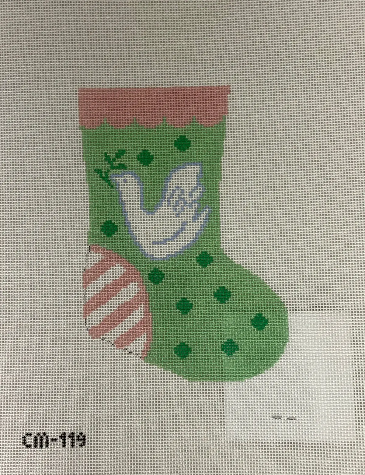 * Camilla Moss Designs Cm119 Dove Mini Stocking 1