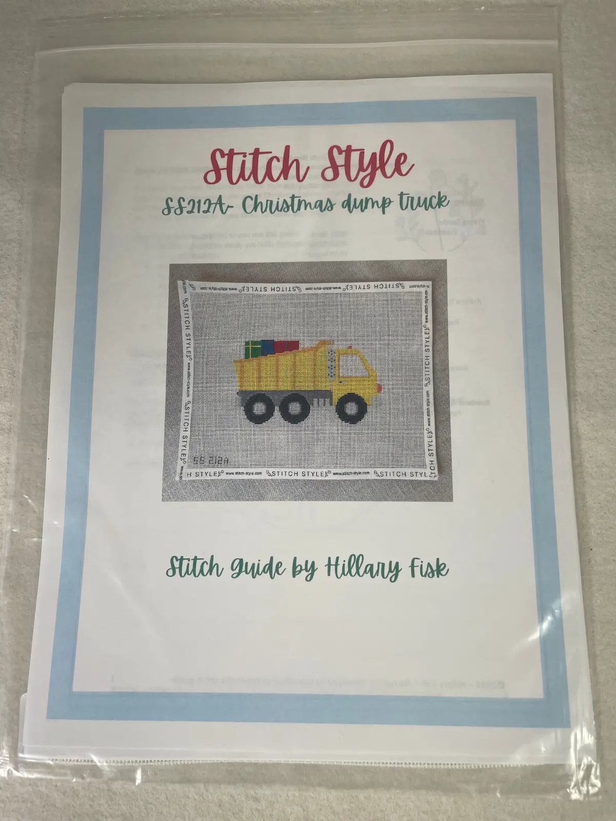 * Stitch Style Ss212a Christmas Dump Truck - Stitch Guide By Hillary Fisk 1