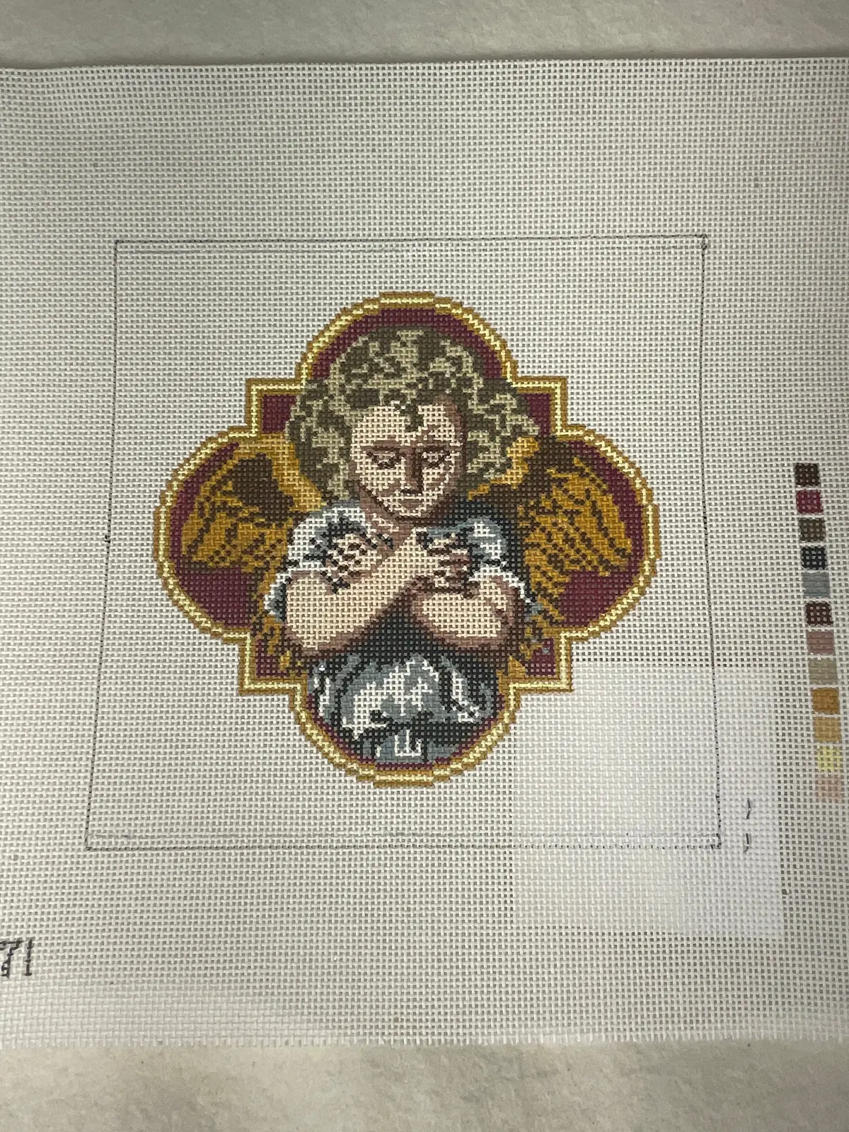 *Sale - Barbara Russell Br371 Angel Ornament 1