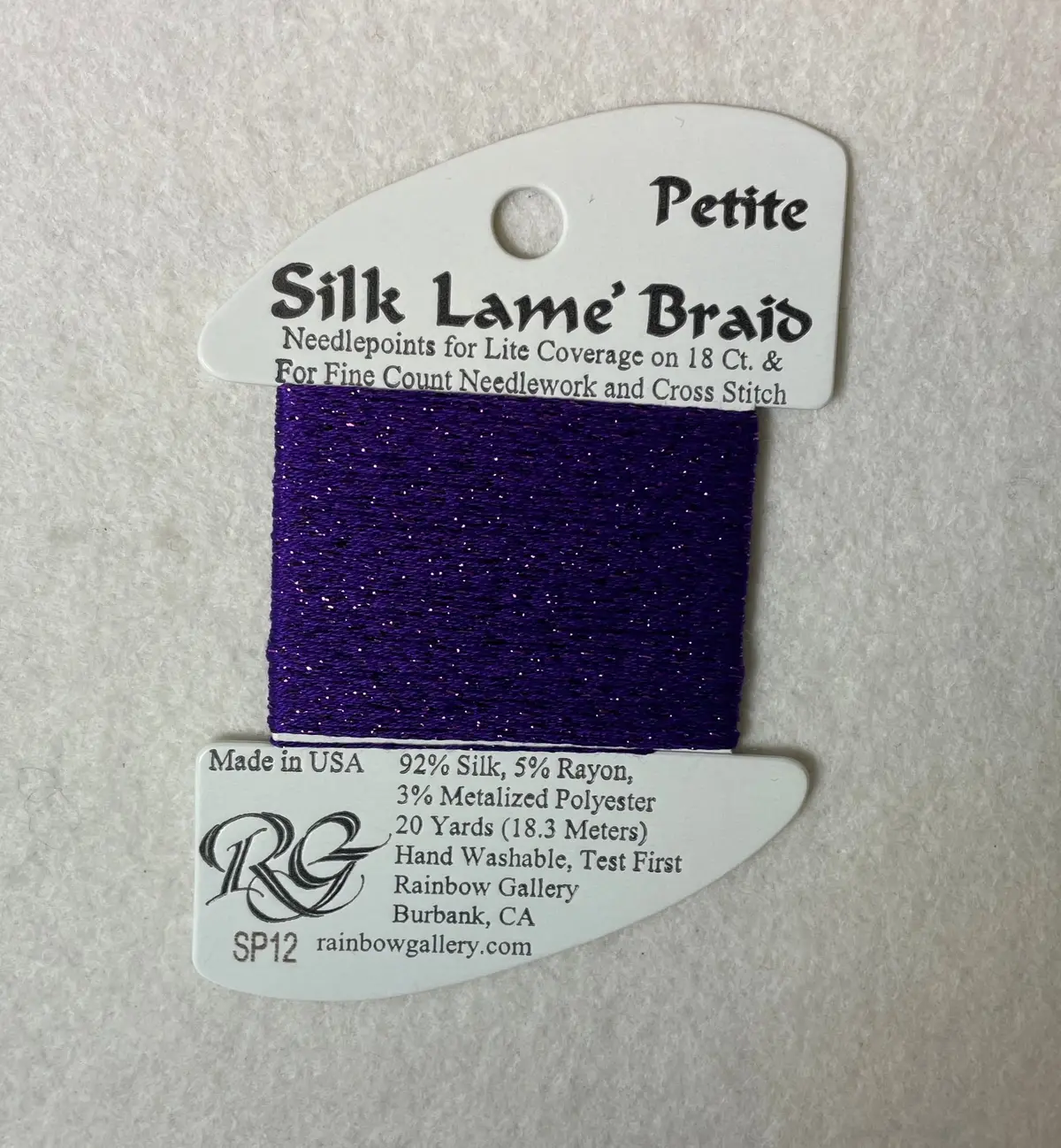 Petite Silk Lame Braid Sp12 Purple 1