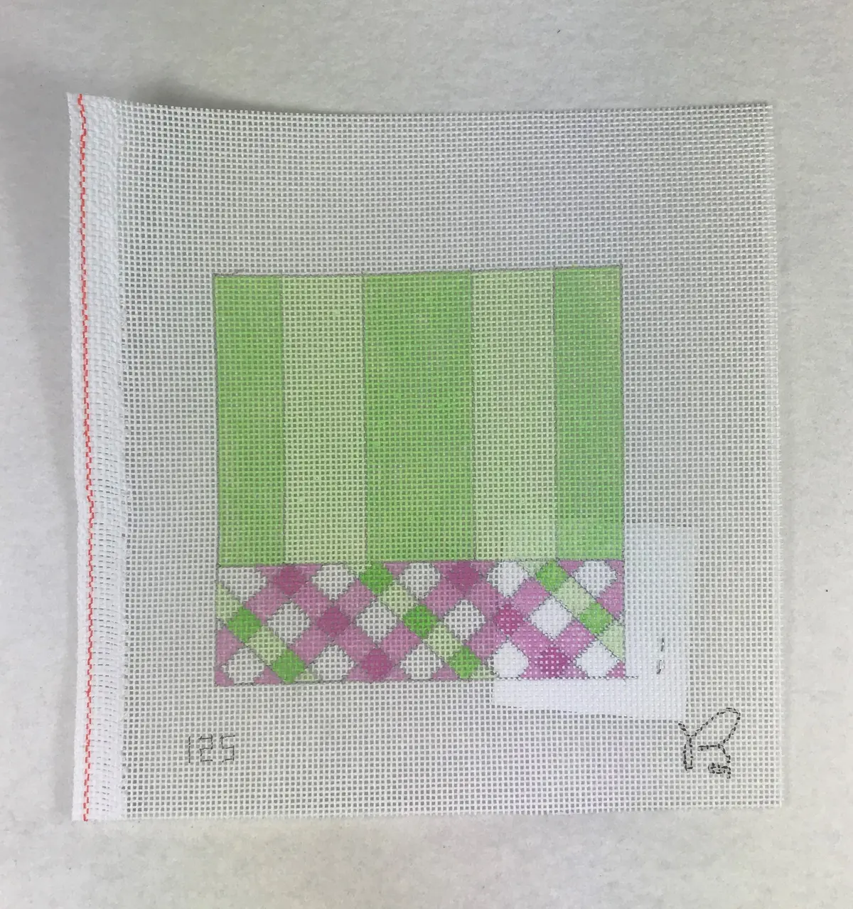 * Beth Gantz Designs 125Lp Lime/Pink Lattice 1