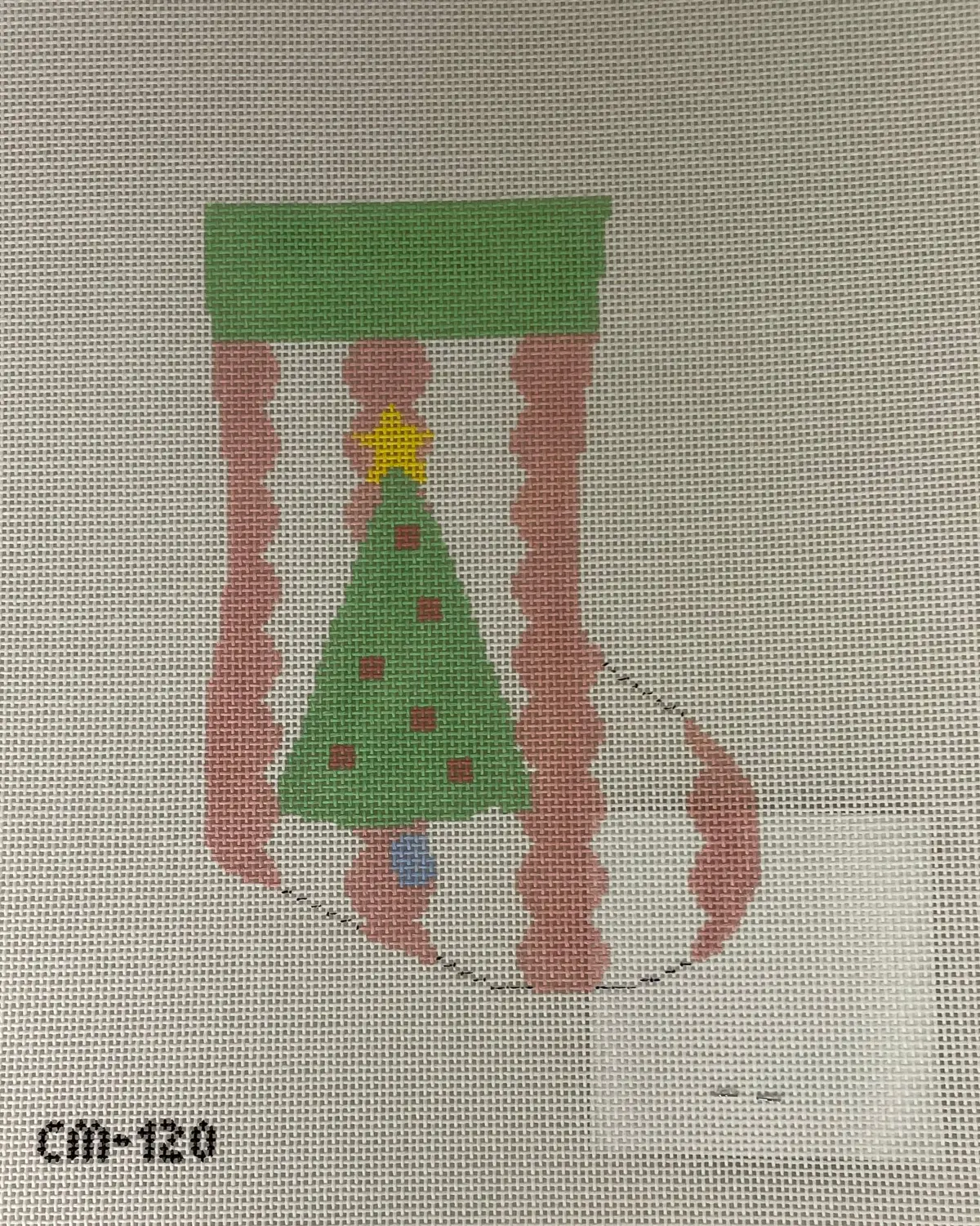 * Camilla Moss Designs Cm120 Christmas Tree Mini Stocking 1