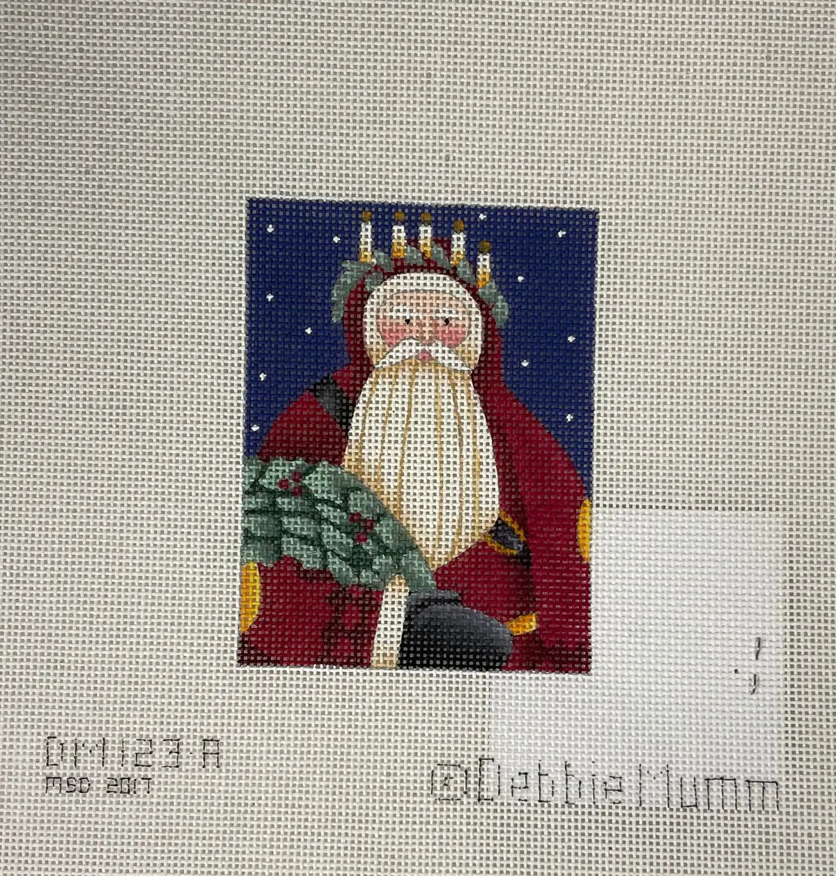 *Sale Debbie Mumm 123A Candlelight Santa 1