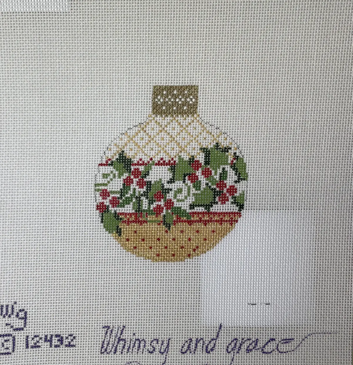* Whimsy And Grace Wg12432 Antique Holly Reflection- 13Ct 1