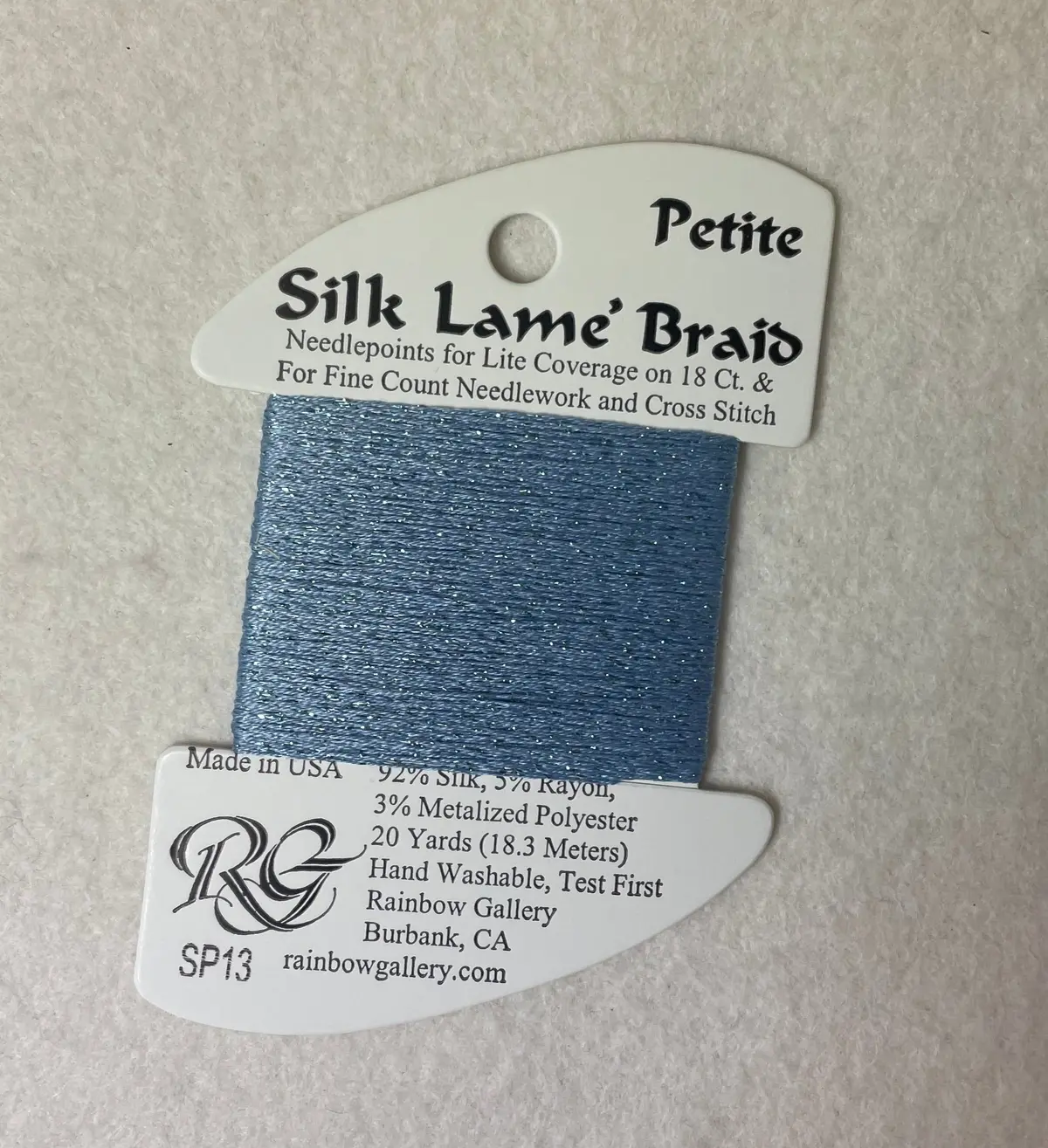 Petite Silk Lame Braid Sp13 Sky Blue 1