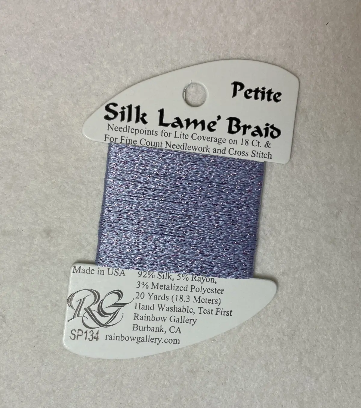 Petite Silk Lame Braid Sp134 Misty Lilac 1