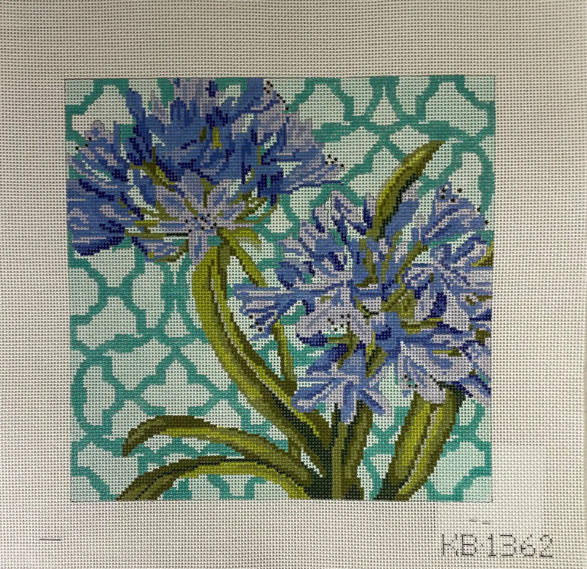 Kirk And Bradley Kb1362 Trellis Square- Agapanthus 1