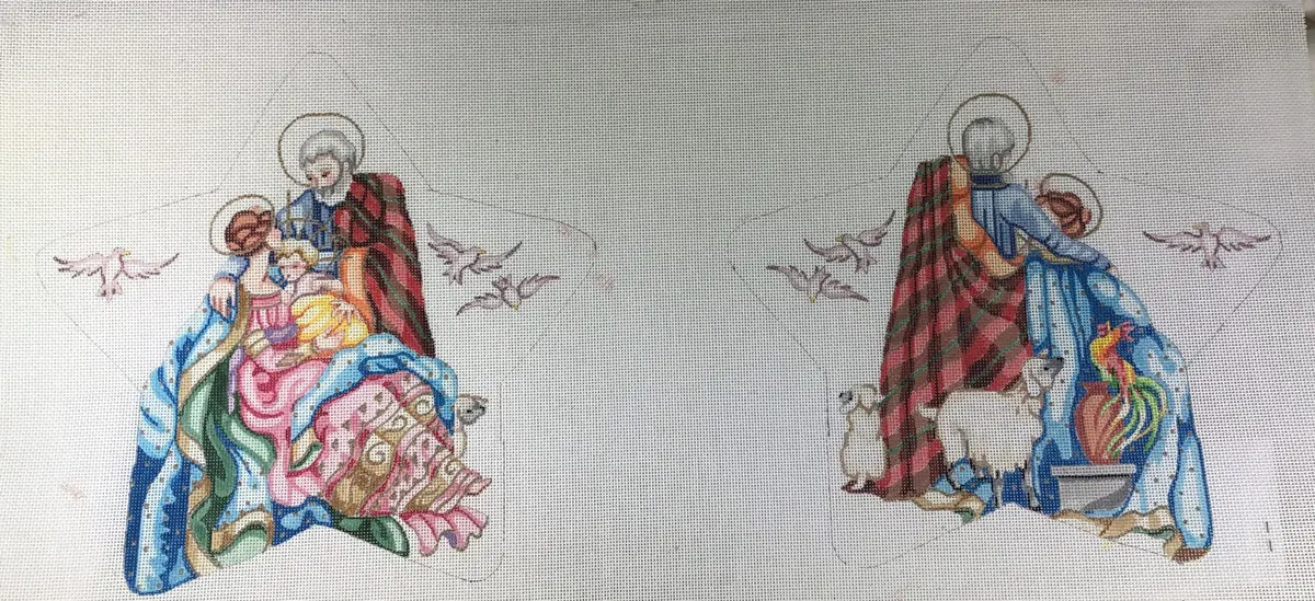 Cbk Needlepoint 136 Nativity Star Treetopper 1