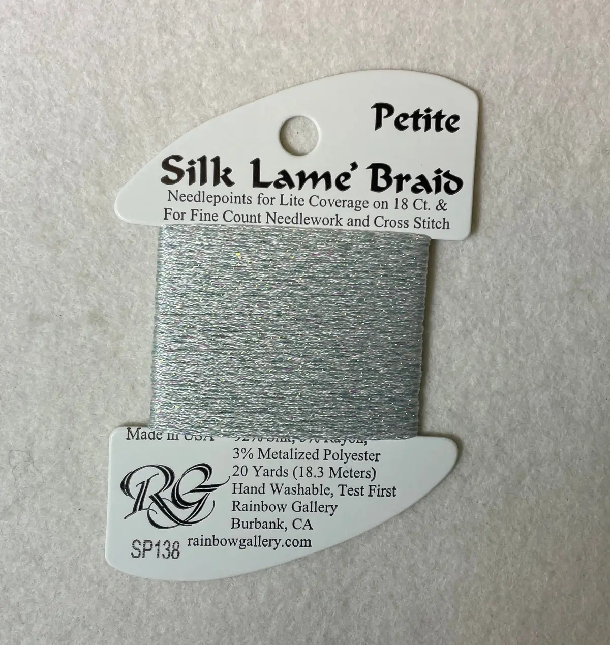 Petite Silk Lame Braid Sp138 Glacier 1