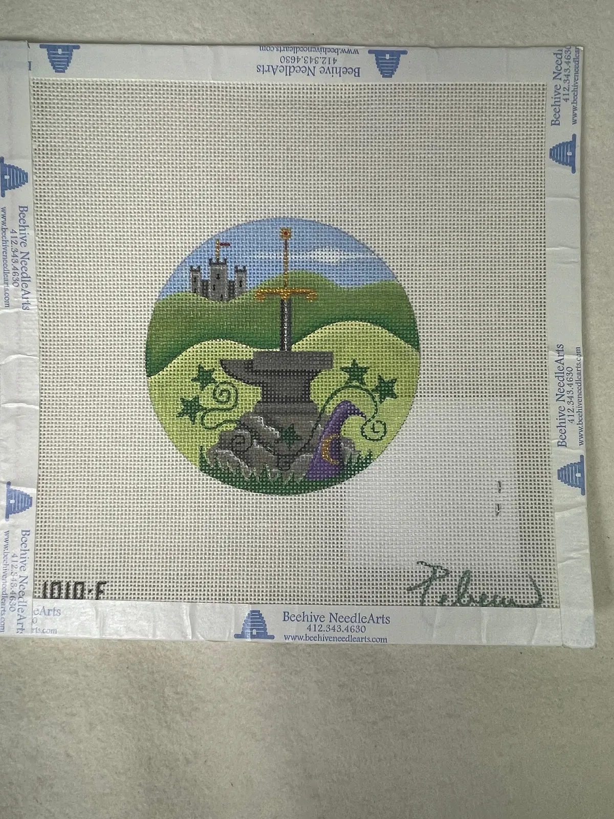 * Sale / Rebecca Wood Designs 1010-F Sword & The Stone Round 1