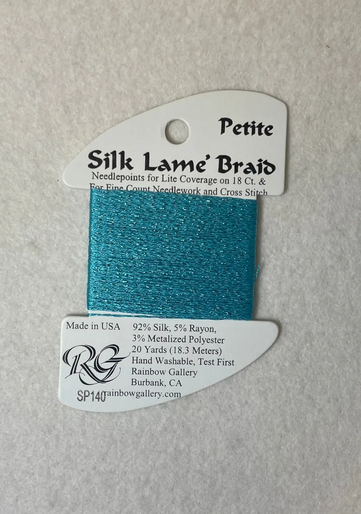 Petite Silk Lame Braid Sp140 Jamacian Sea 1