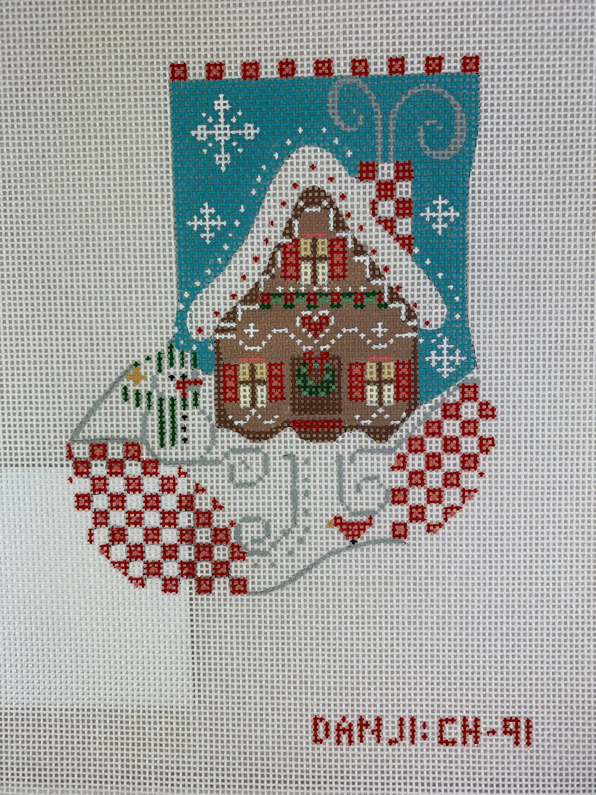* Danji Designs Ch91 Gingerbread Mini Stocking 1