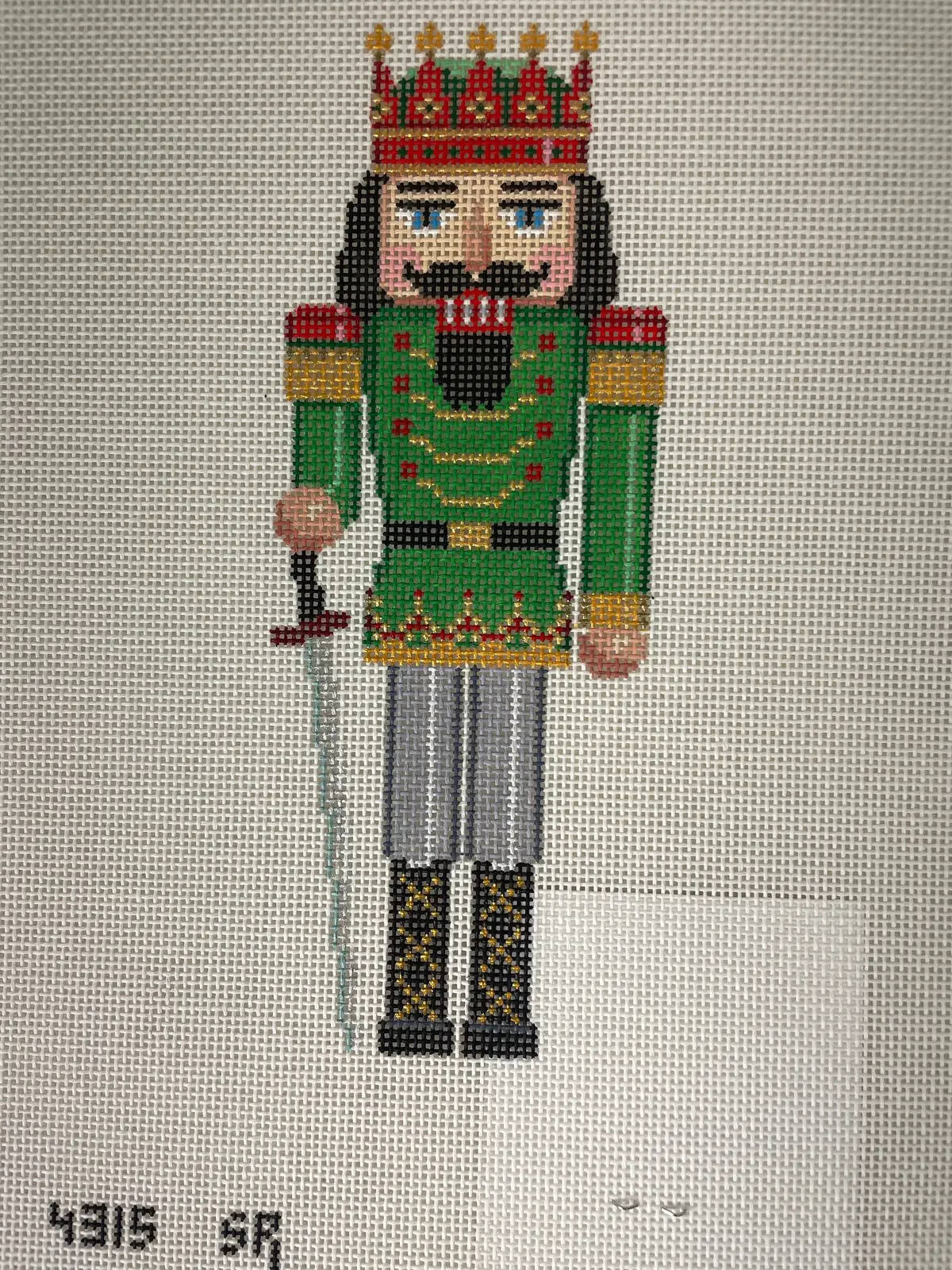 Susan Roberts Needlepoint Designs 4315 Nutcracker- Red Crown King 1