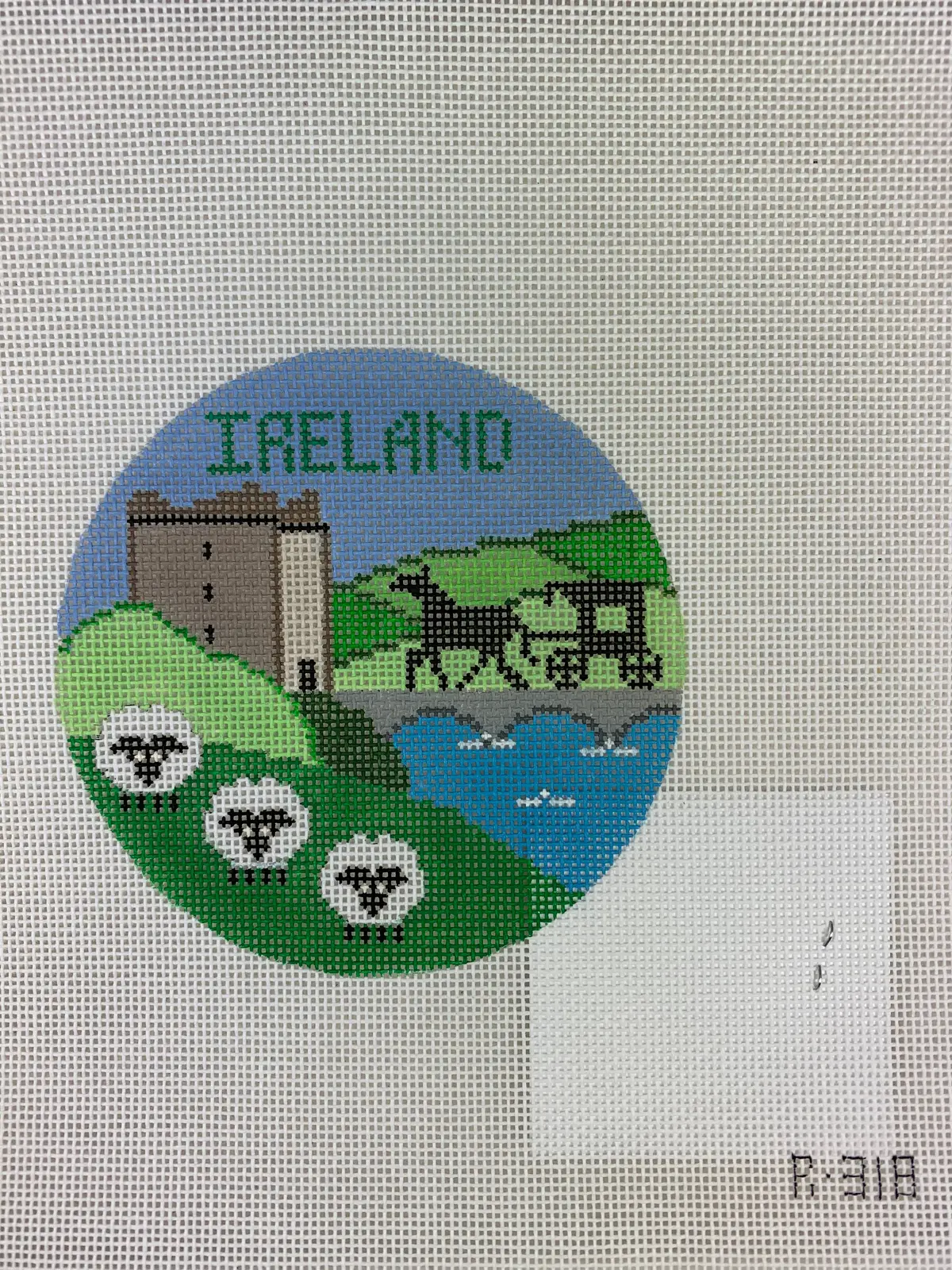 * Doolittle Stitchery R318 Ireland Travel Round 1