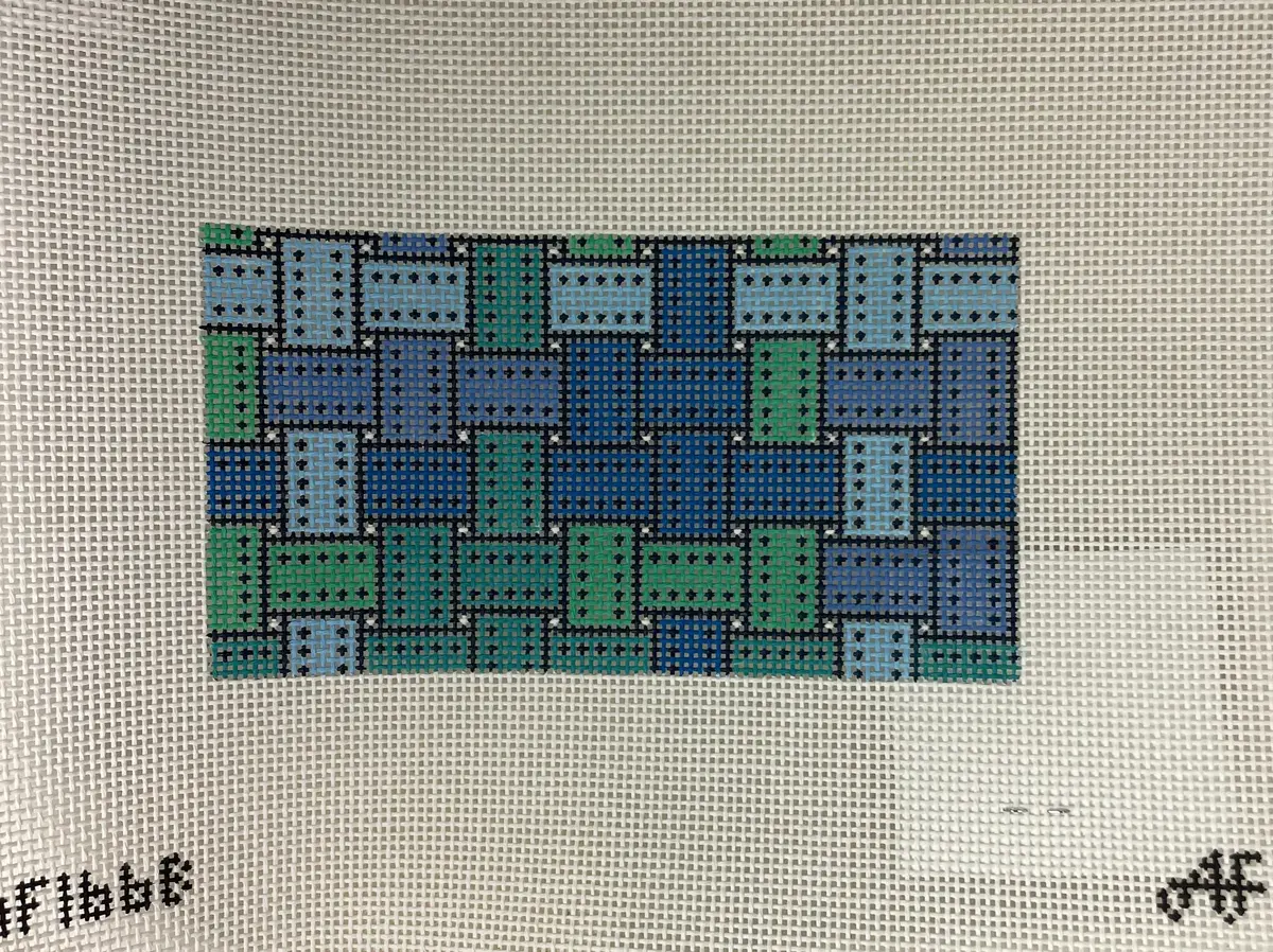 * Anne Fisher Needlepoint Af166b 3.25X6 Insert- Blue Haze 1