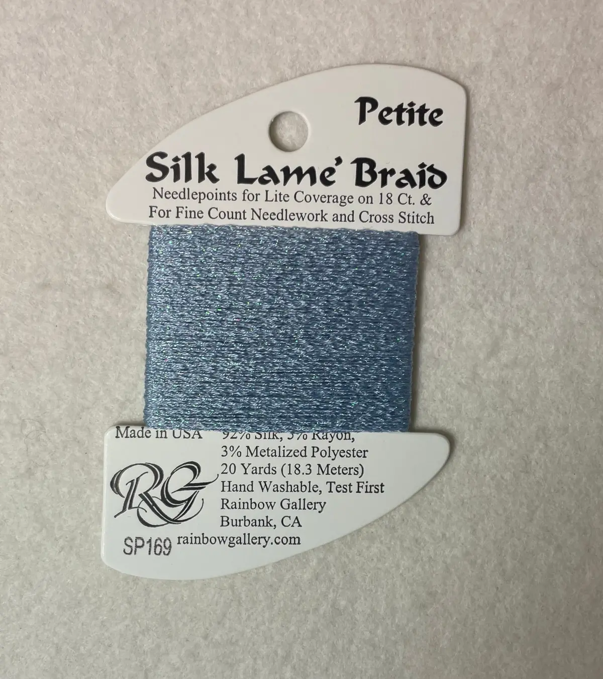 Petite Silk Lame Braid Sp169 Blue Bell 1