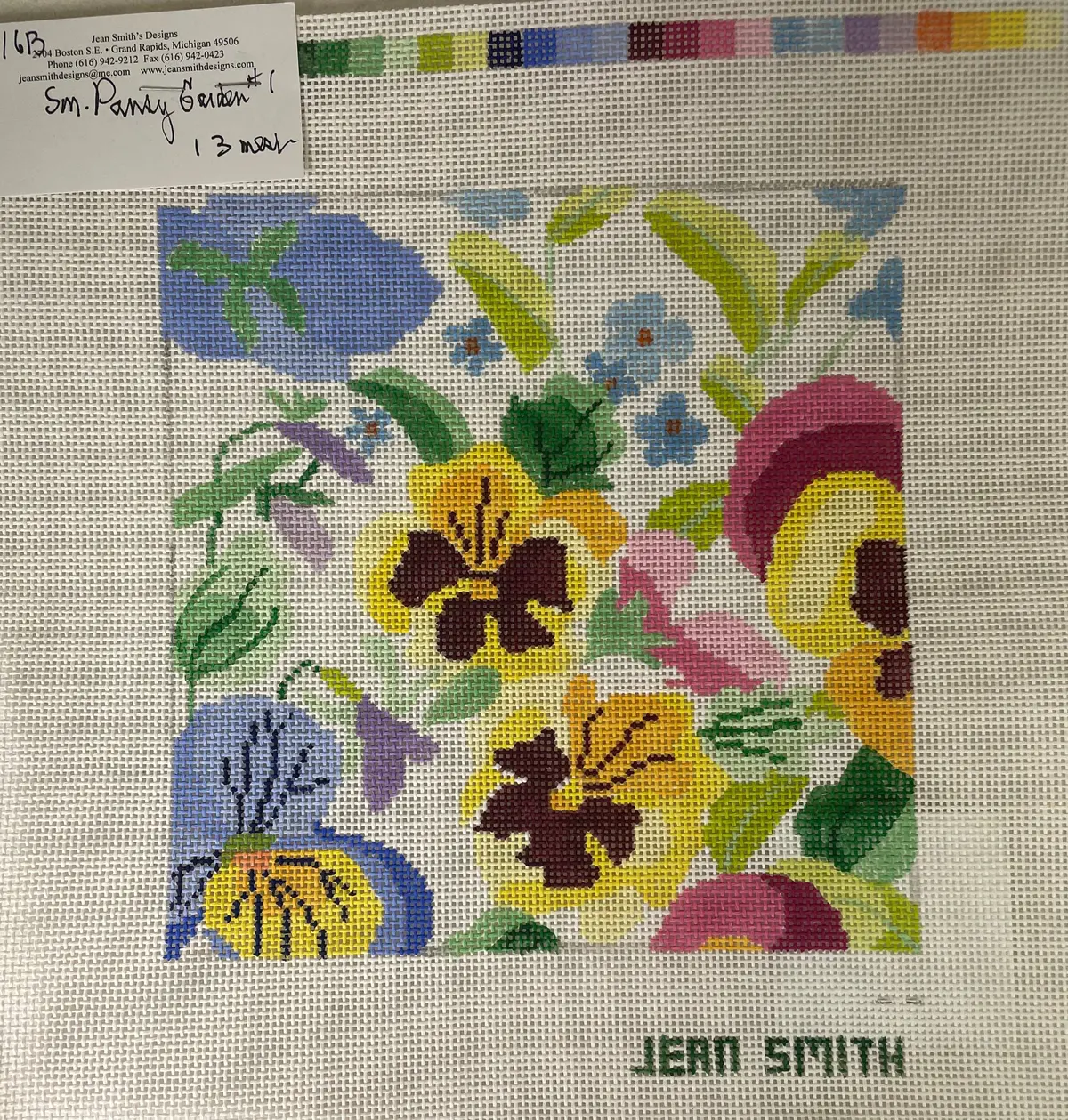 Jean Smith 16B Small Pansy Garden 1