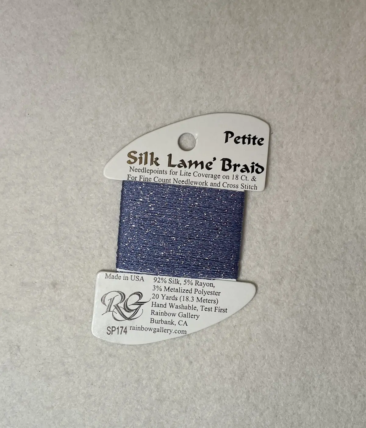 Petite Silk Lame Braid Sp174 Periwinkle 1