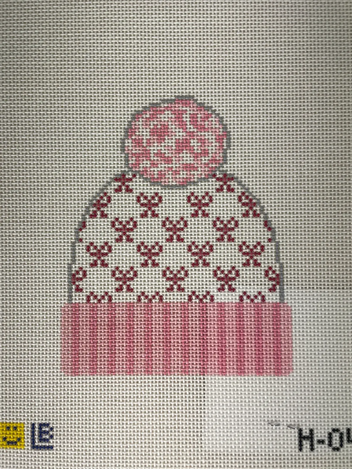 * Lauren Bloch Designs H04 Beanie- Bows, Pink 1