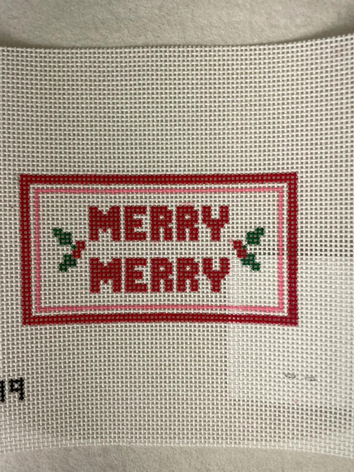 * Stitch Style Ss199 Merry Merry Needlepoint Canvas 1