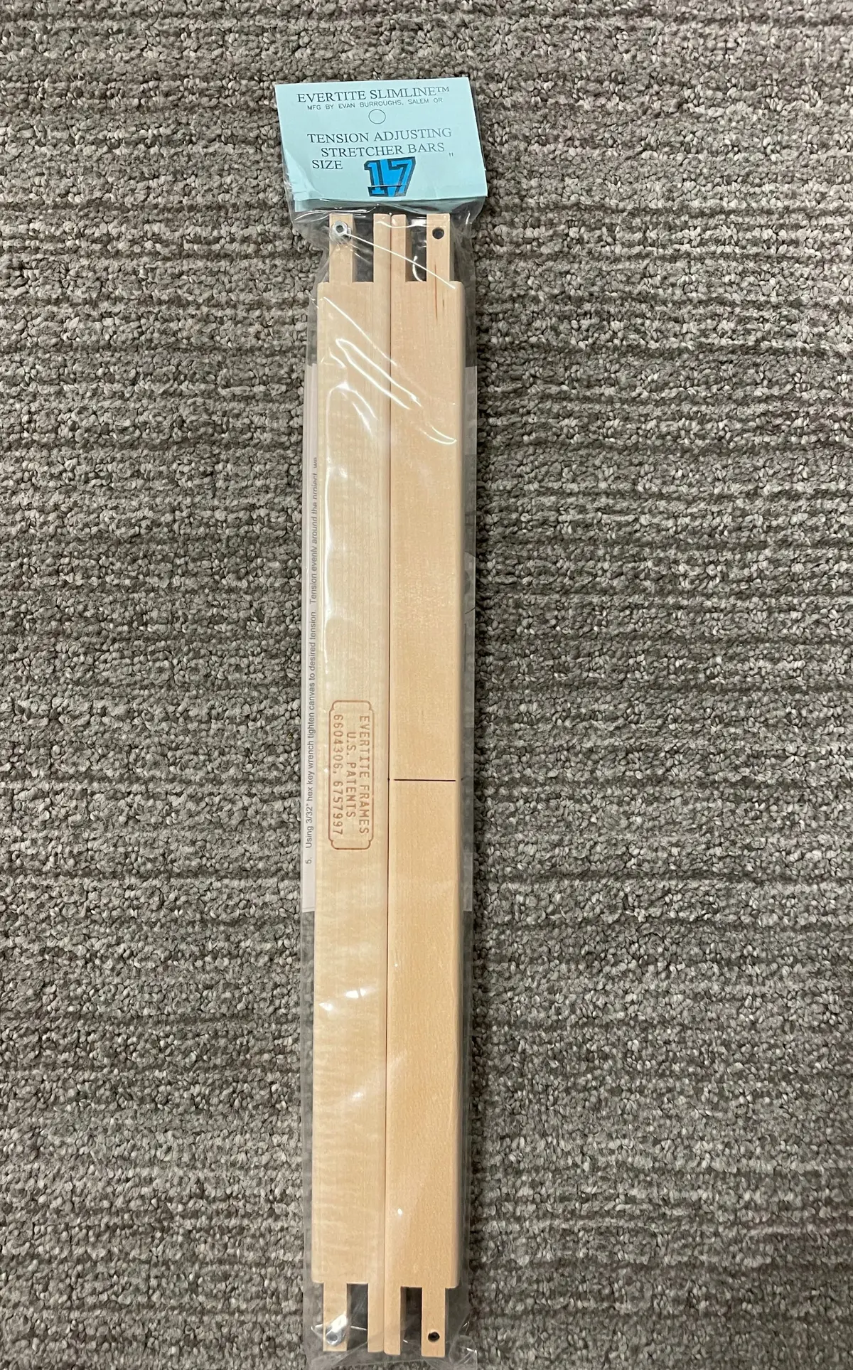 Evertite 17In Slimline Stretcher Bar/ Pair 1