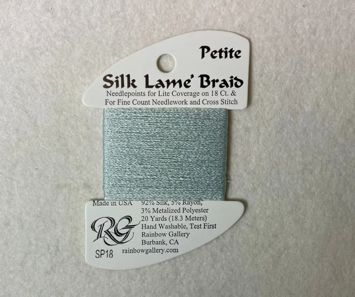 Petite Silk Lame Braid Sp18 Surf Blue 1